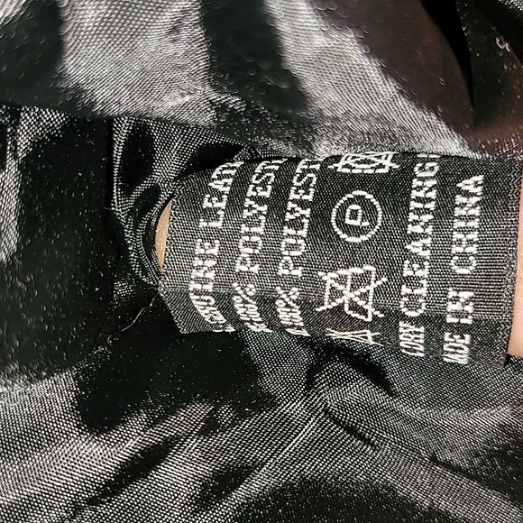 Vintage. 90s. Milan Leather. Patchwork leather. Heavyweight w/lining. Size 3x - Picture 11 of 16